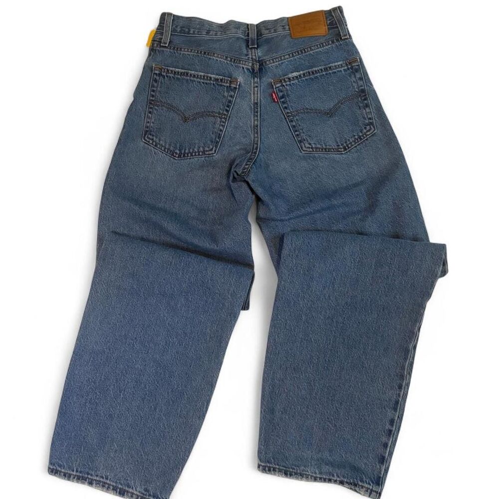 Levi's Women's Baggy Dad Straight Leg Blue Jeans Size 24